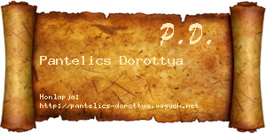 Pantelics Dorottya névjegykártya