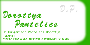 dorottya pantelics business card
